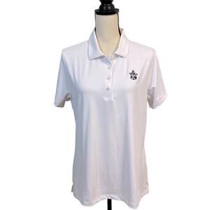 NWT Peter Millar Women’s White The Cloister at Sea Island Golf Shirt Size XL